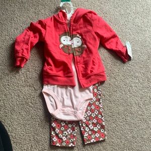 Carter Brand Little Girls Outfit NWT size 18 months